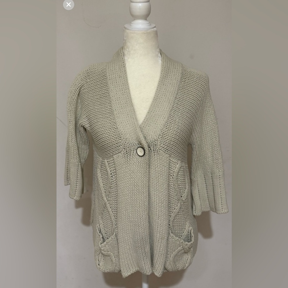 BCBGMaxAzria Cream Cowl Sweater